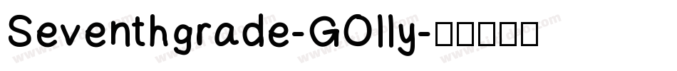 Seventhgrade-GOlly字体转换