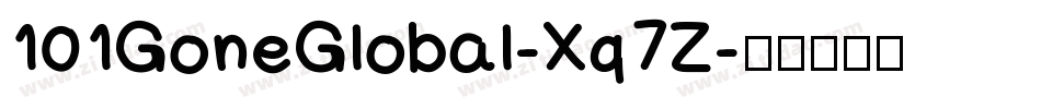 101GoneGlobal-Xq7Z字体转换
