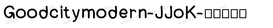 Goodcitymodern-JJoK字体转换
