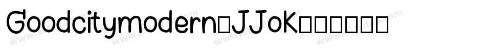 Goodcitymodern-JJoK字体转换