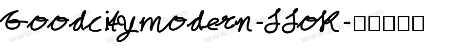 Goodcitymodern-JJoK字体转换