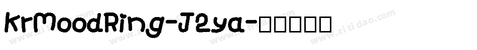 KrMoodRing-J2ya字体转换