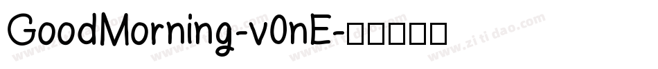 GoodMorning-v0nE字体转换