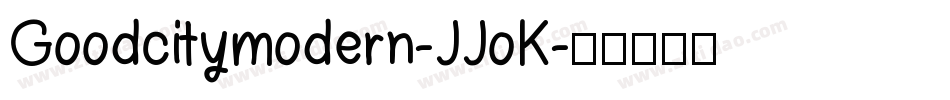 Goodcitymodern-JJoK字体转换