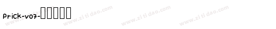 Prick-v07字体转换