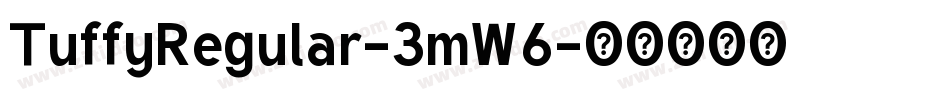 TuffyRegular-3mW6字体转换