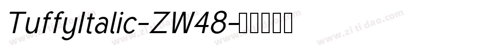 TuffyItalic-ZW48字体转换
