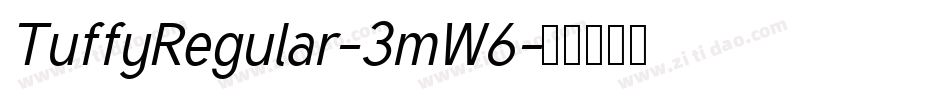 TuffyRegular-3mW6字体转换