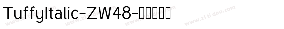 TuffyItalic-ZW48字体转换