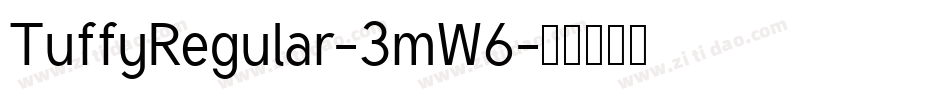 TuffyRegular-3mW6字体转换