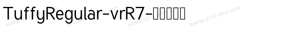 TuffyRegular-vrR7字体转换