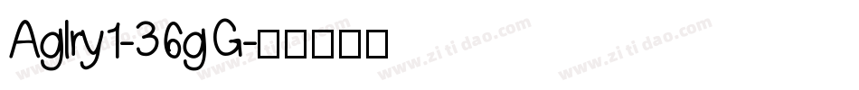 Aglry1-36gG字体转换