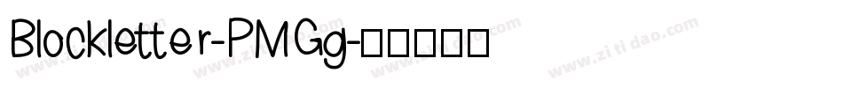 Blockletter-PMGg字体转换