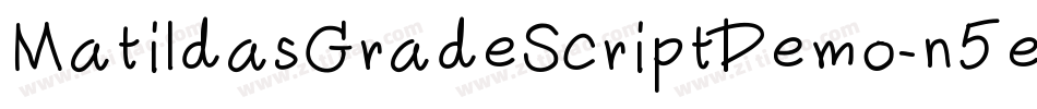 MatildasGradeScriptDemo-n5eg字体转换