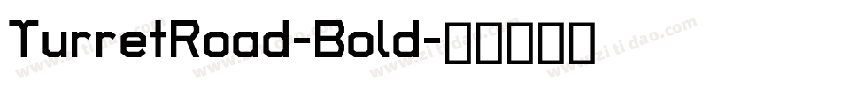 TurretRoad-Bold字体转换