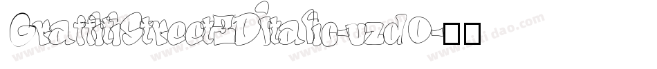 GraffitiStreet3DItalic-vzdO字体转换