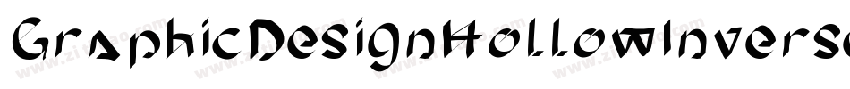 GraphicDesignHollowInverse-OVEPO字体转换
