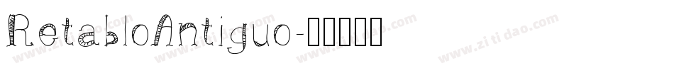 RetabloAntiguo字体转换