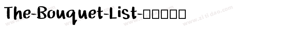 The-Bouquet-List字体转换