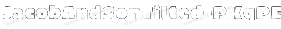 JacobAndSonTilted-PKqPE字体转换