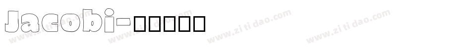 Jacobi字体转换