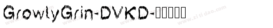 GrowlyGrin-DVKD字体转换