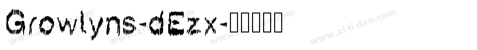 Growlyns-dEzx字体转换