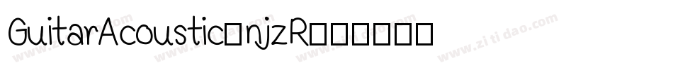 GuitarAcoustic-njzR字体转换