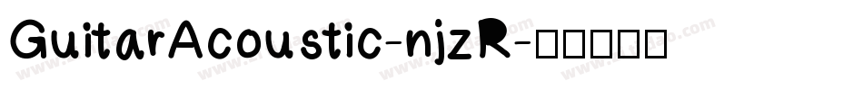 GuitarAcoustic-njzR字体转换