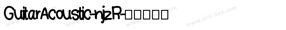 GuitarAcoustic-njzR字体转换