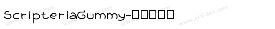 ScripteriaGummy字体转换