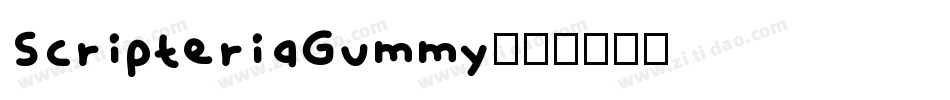 ScripteriaGummy字体转换