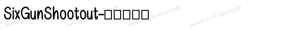 SixGunShootout字体转换