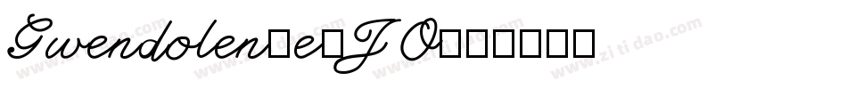 Gwendolen-e1JO字体转换