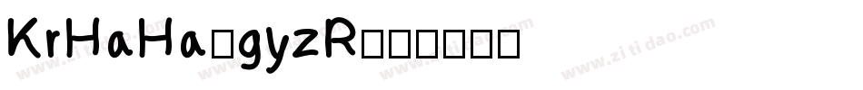 KrHaHa-gyzR字体转换