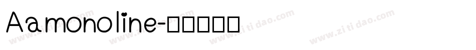 Aamonoline字体转换