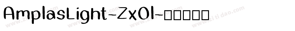 AmplasLight-ZxOl字体转换