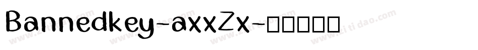 Bannedkey-axxZx字体转换