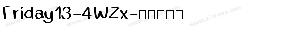 Friday13-4WZx字体转换