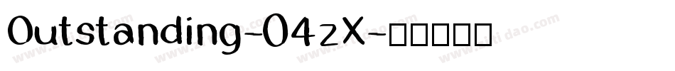 Outstanding-04zX字体转换