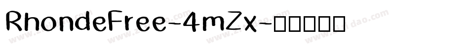 RhondeFree-4mZx字体转换