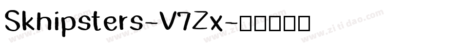 Skhipsters-V7Zx字体转换