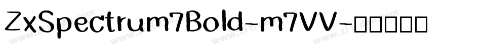ZxSpectrum7Bold-m7VV字体转换
