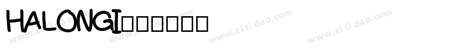 HALONGI字体转换