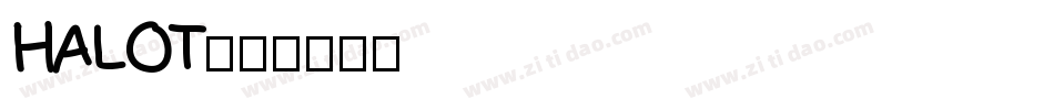 HALOT字体转换
