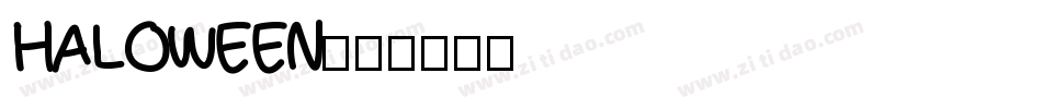 HALOWEEN字体转换