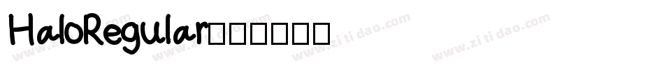 HaloRegular字体转换