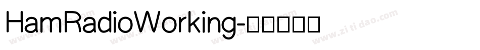 HamRadioWorking字体转换