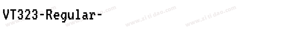 VT323-Regular字体转换