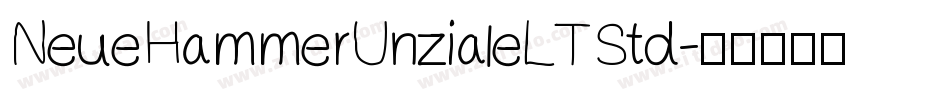 NeueHammerUnzialeLTStd字体转换